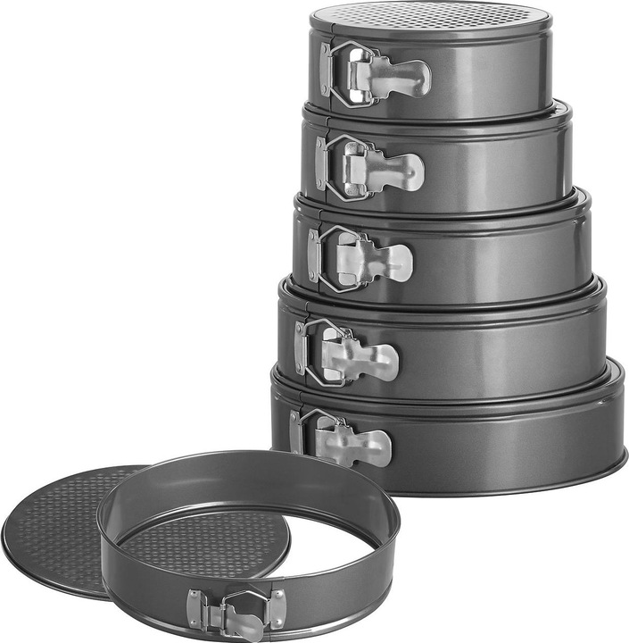 Image du produit Rosenstein & Söhne 5er-Set Anti-Haft-beschichtete Springformen
