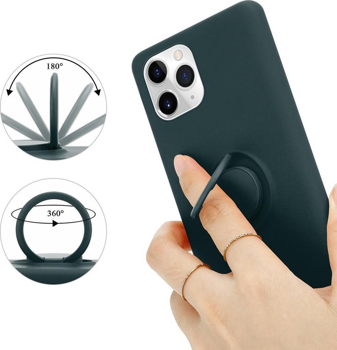 Actual product image Cadorabo TPU Liquid Ring Silicone Case Cover (Apple iPhone 11 Pro)