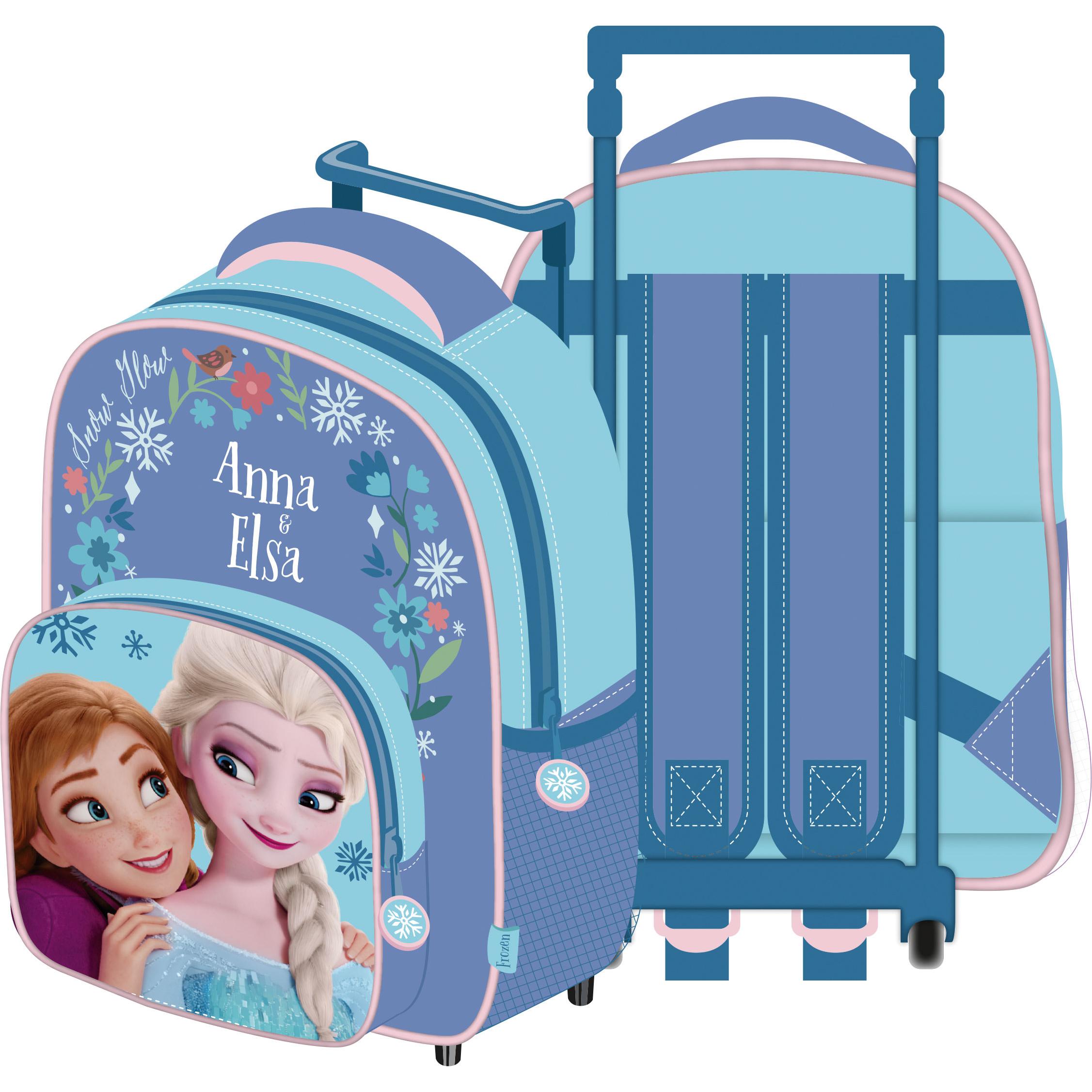 Disney, Borsa scuola materna, Frozen - school trolley backpack 24 x 36 x 12 cm (WD17269)