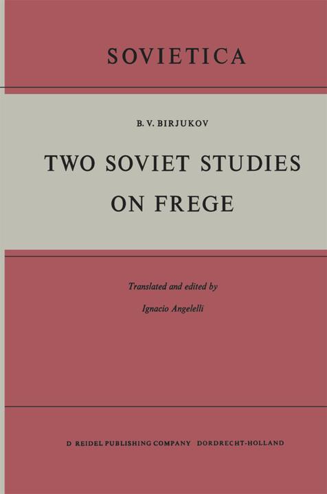Image du produit Two Soviet Studies on Frege (Néerlandais, B. V. Birioukov, 2011)