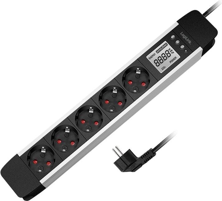 Produktbild LogiLink Prüfen (5 x, CEE 7/3, 1.40 m)