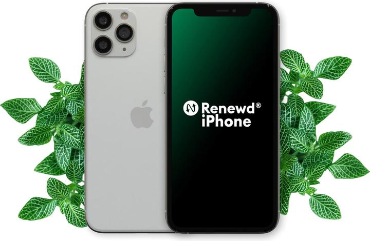 Actual product image Renewd iPhone 11 Pro (64 GB, Silver, 5.80", 12 Mpx, Dual SIM, A / Like new)