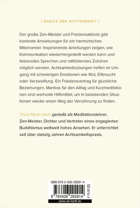 Produktbild Einfach versöhnen (Deutsch, Thich Nhat Hanh, 2018)