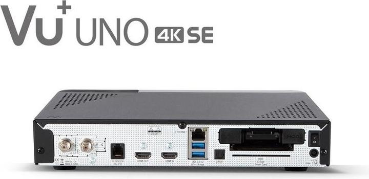 Actual product image Vu+ Uno 4K SE (4 GB, DVB-C, CI Shaft)