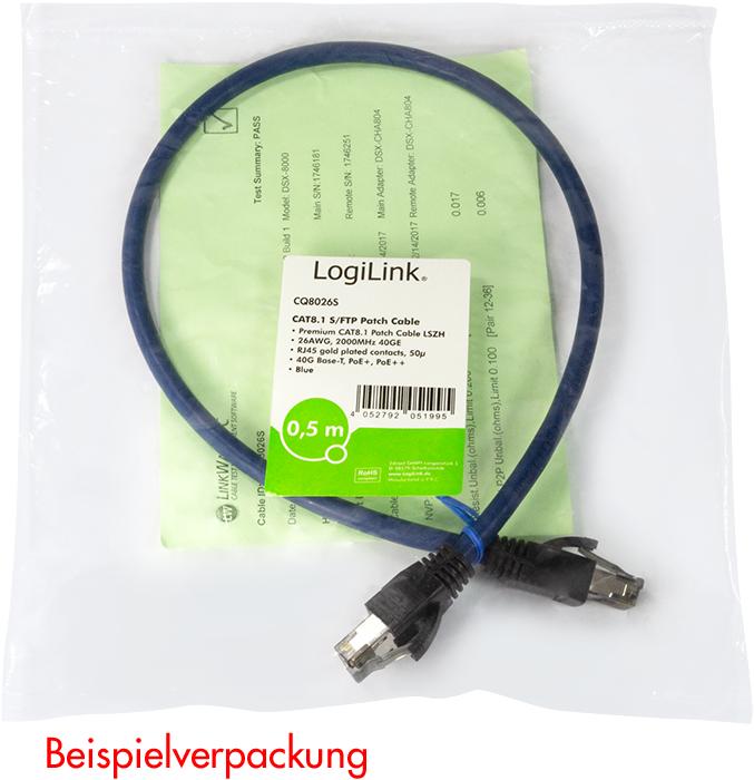 Actual product image LogiLink Network cable (PiMF, CAT8.1, 15 m)