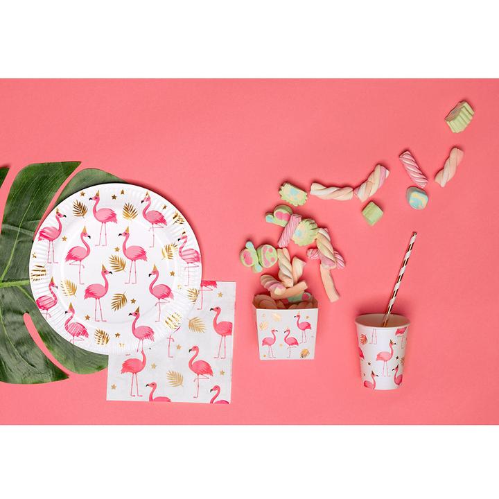 Actual product image Boland 20 paper napkins Flamingo 33 x 33cm (20 x, 33 x 33 cm)