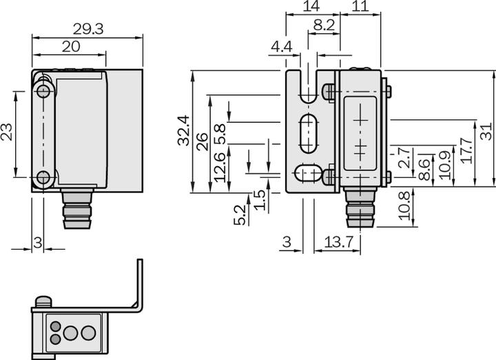 Actual product image Sick Mounting bracket