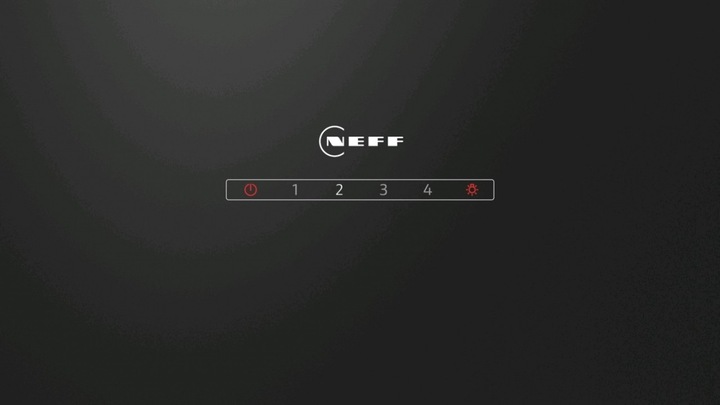 Actual product image Neff N 30, wall-mounted fair, 60 cm, clear glass black printed, D63IDK1S0 (Wall hood)