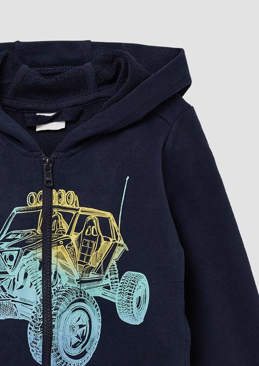 Immagine prodotto S.Oliver Sweatshirt Jacke Kapuzen-Sweatshirtjacke mit Frontprint (116, 122)