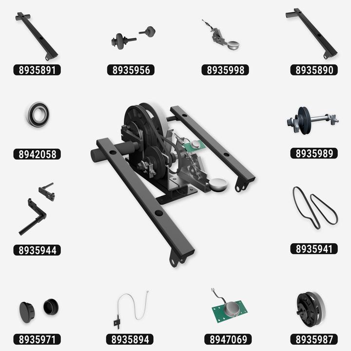 Actual product image Domyos Gehaeuse Mini-Crosstrainer Active Desk