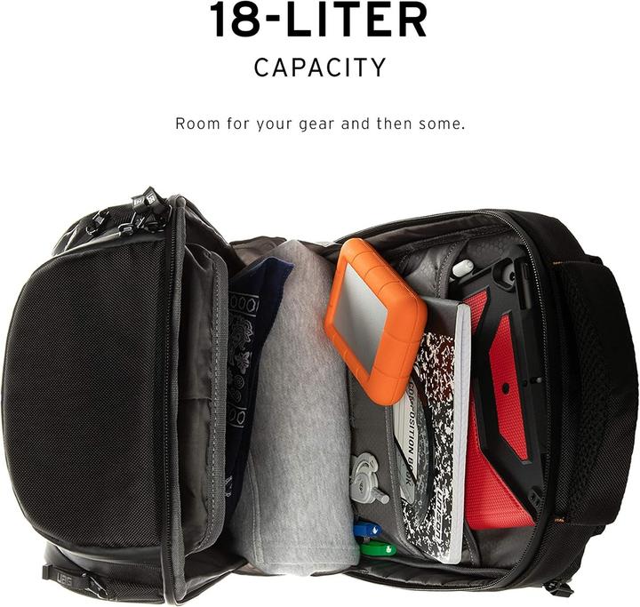 Image du produit UAG Rugged Backpack for Laptops (Standard Issue 18-Liter) - Pack Black - sac à dos - rugueux - 840D ny (18 l)