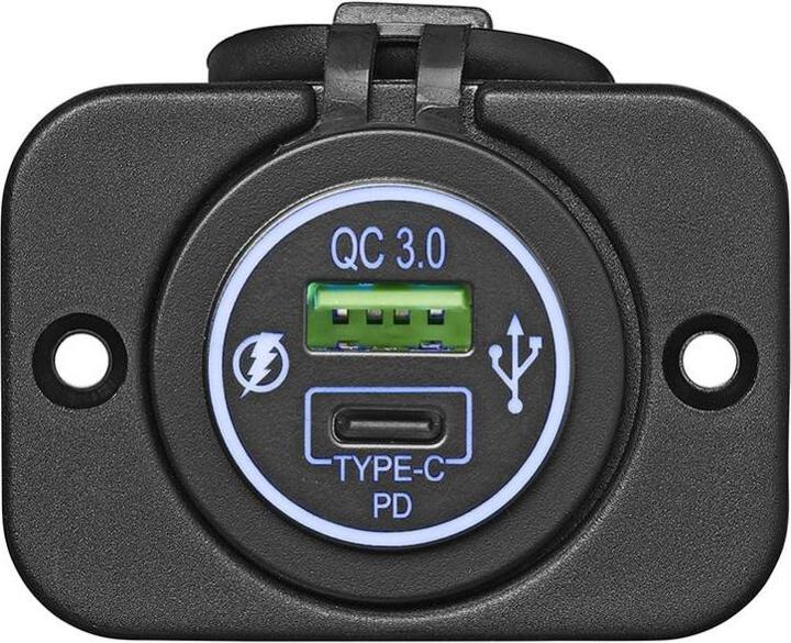 Produktbild ProPlus USB-Schnell-Ladegerät Typ A + C 2-fach 12/24V 3A