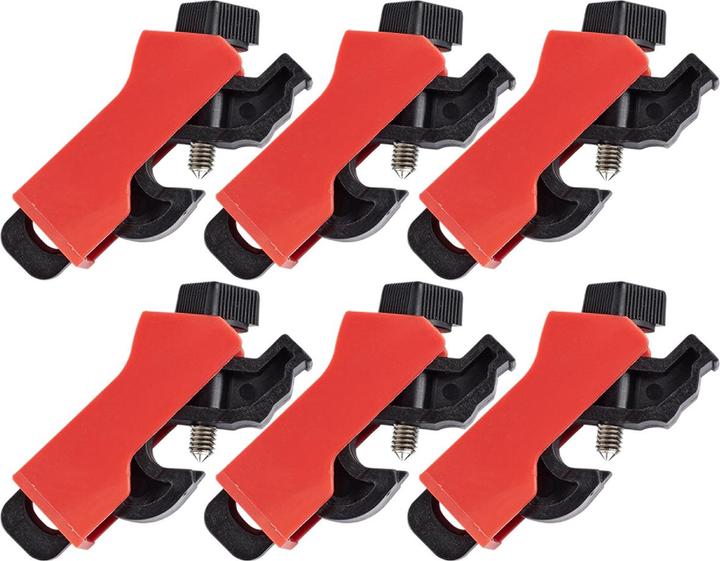 Actual product image Brady Universal mini latch for circuit breakers, glass fibre reinforced nylon, red, 12.70 x 33.