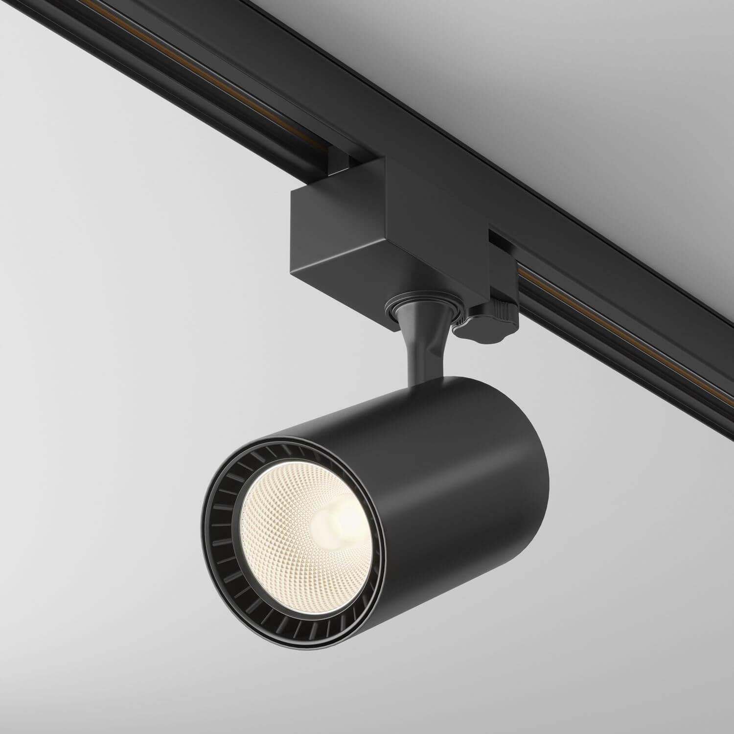 Thumbnail - Maytoni, Wandleuchte + Deckenleuchte, Vuoro 3-Phasen System TRINITY LED Stromschienenleuchte 10W 3000K Schwarz 90Ra Warm...