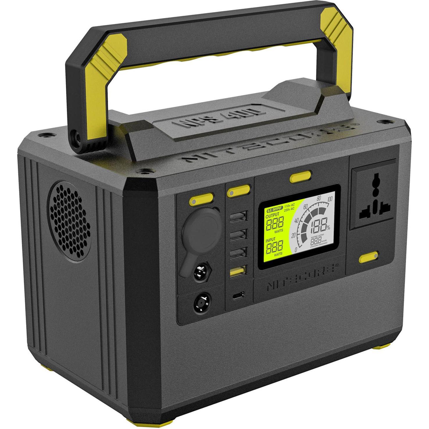 Thumbnail - Nitecore, Power Station, NPS400 Power Station 117000mAh und FSP100 faltbares Solarpanel mit max. 100W (421.20 Wh)