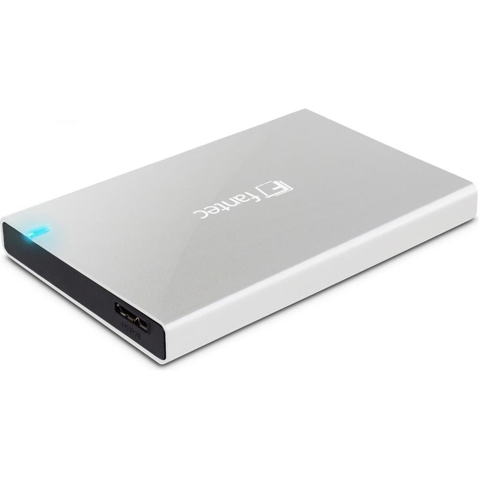 Fantec ALU-25B31 SILVER (2.5"), Festplattengehäuse, Silber