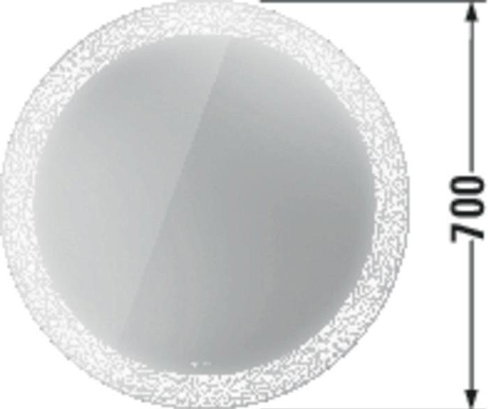 Produktbild Duravit Spiegel HAPPY D.2 PLUS 700mm Lichtfelddekor organic o Sp-hzg (70 cm)
