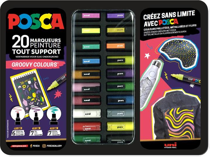 Actual product image Posca Groovy Colours (20x)
