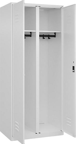 Actual product image C+P Black and white locker Classic PLUS (80 cm, 185 cm)