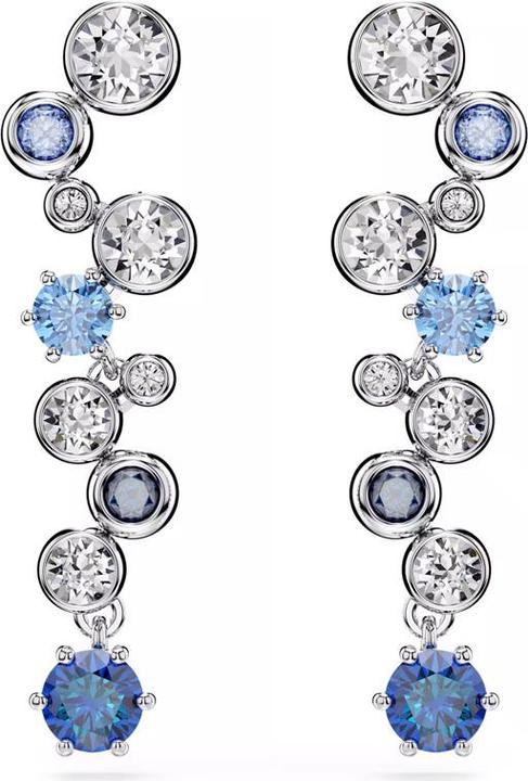 Produktbild Swarovski Constella Drop Ohrhänger Verschiedene Schliffe Blau Rhodiniert (Swarovski Metall)