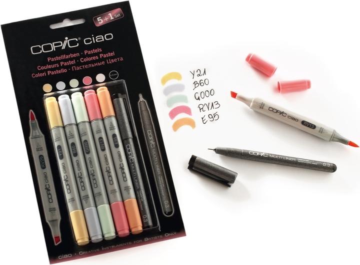Produktbild Copic Pastellfarben (Mehrfarbig, 3 mm, 5 x)