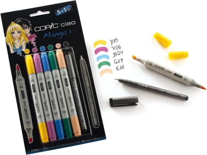 Produktbild Copic Ciao Manga 1 (Multicolor, 3 mm, 6 x)