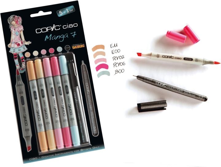 Actual product image Copic Manga 7 (Grey, 3 mm, 5 x)