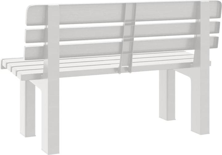 Actual product image vidaXL Polypropylene garden bench