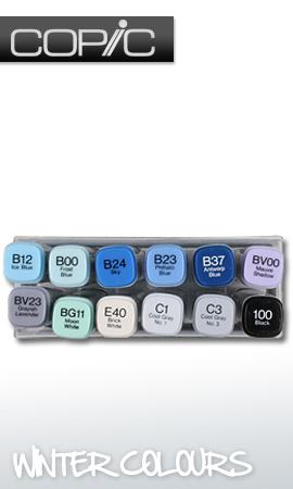 Actual product image Copic Winter colors (Grey, 7 mm, 12 x)
