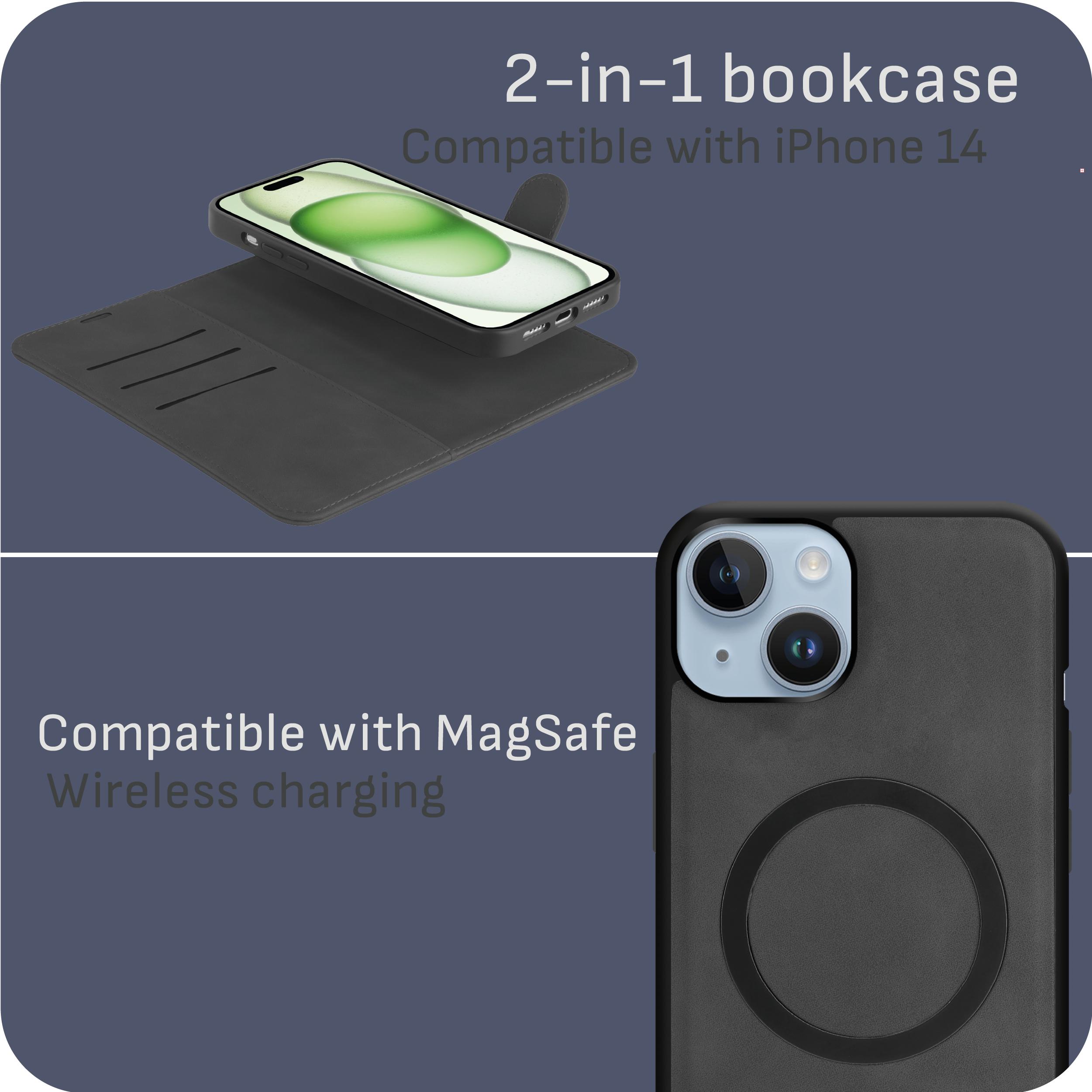 Thumbnail - Cazy Abnehmbare Brieftaschenhülle für iPhone 14, Abnehmbare Hülle, Magfit, 2-in-1-Design, Kartenschlitze (Apple iPhone 1...