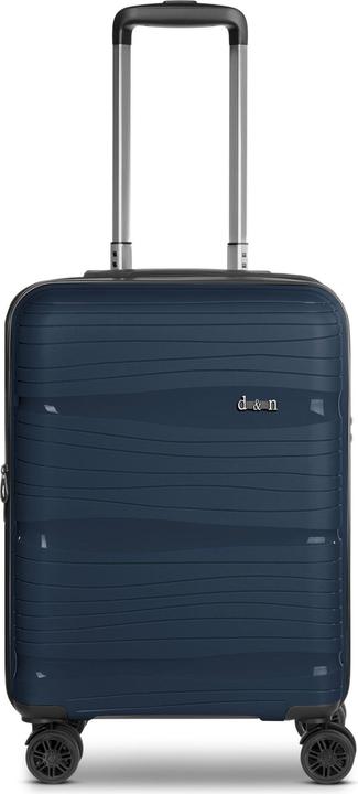 Actual product image D&N Travel Line 4300-Plus 4-wheel cabin trolley S 55 cm with stretch fold (37 l)