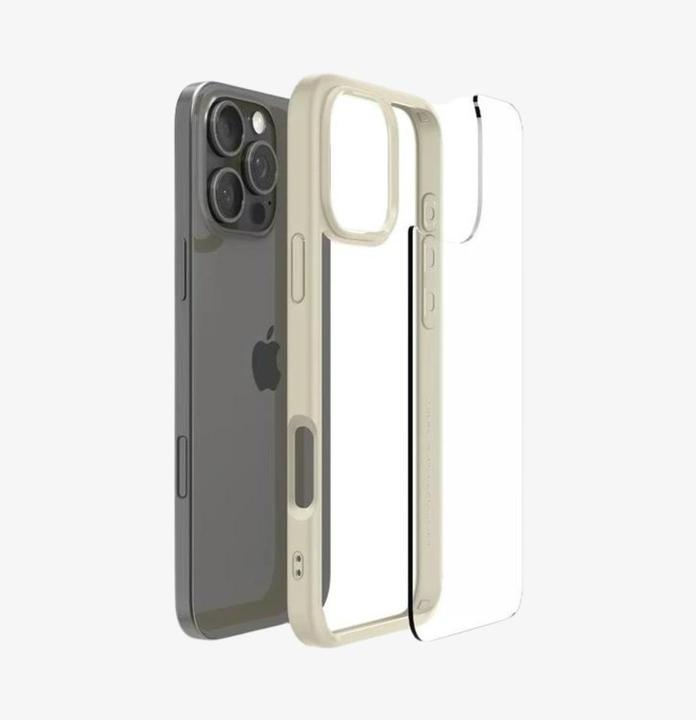 Actual product image Spigen Crystal Hybrid Case iPhone 16 Pro Max Mute Beige (Apple iPhone 16 Pro Max)