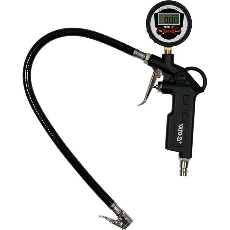 Yato, Farbsprühsystem, Pistolet Do Pompowania Z Manometrem Cyfrowy LCD 23702