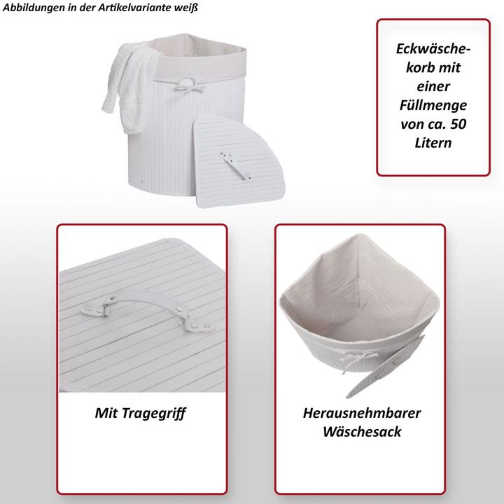 Produktbild JOHN316 Eckwäschekorb (50 l)