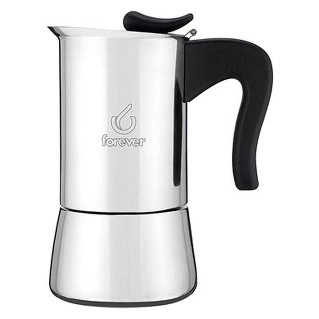 Forever Argento Signorina Splendy, Caffettiera Moka,