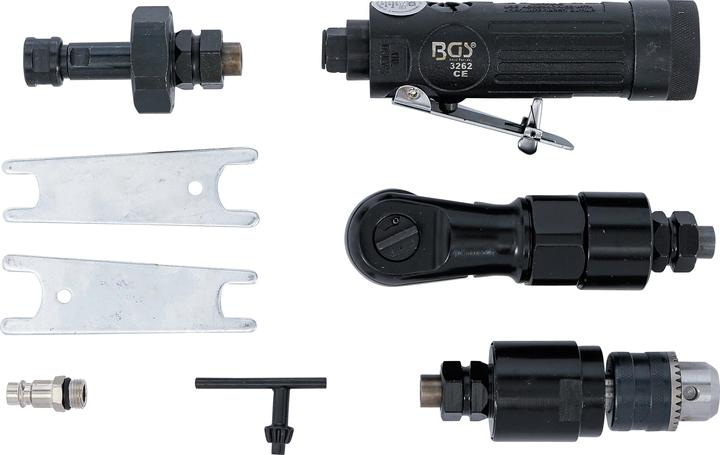 Actual product image BGS Air Multi-Tool with 3 changeable Working Heads