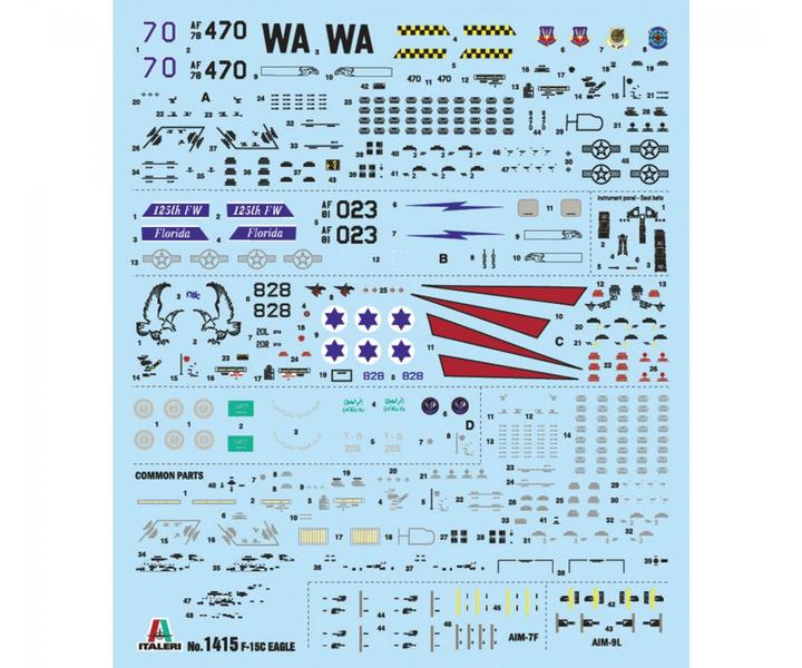 Actual product image Italeri F-15C Eagle