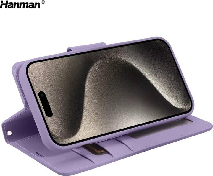 Immagine prodotto Hanman Apple iPhone 17 - Mill Flip Case mit 3 Kartenfächern, Lila (Apple iPhone 17)