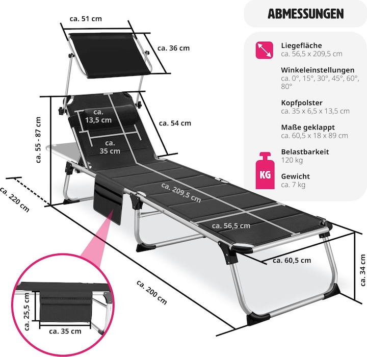 Produktbild tectake Lorella (200 cm)