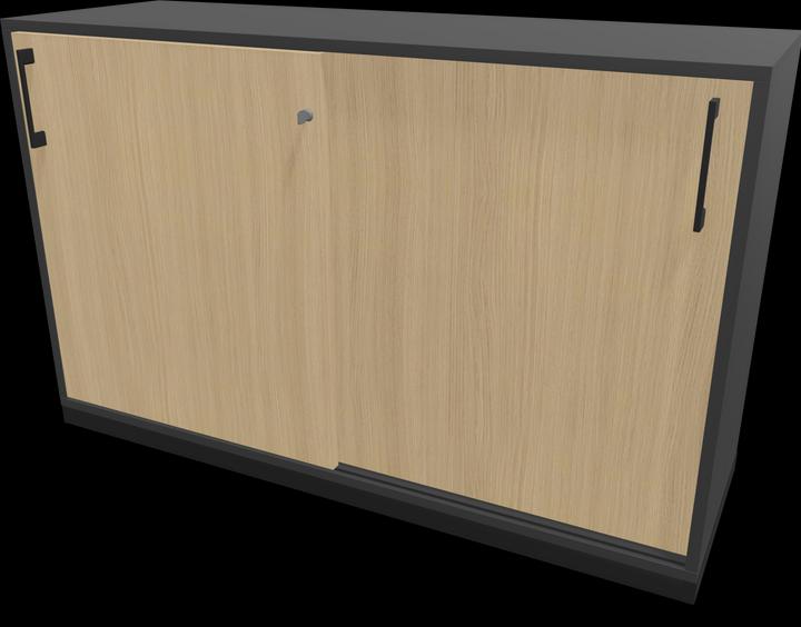 Black, Oak decor bleached, Dark grey