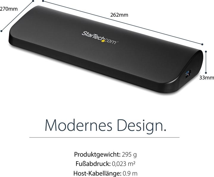 Produktbild StarTech Usb3sdockhdv (USB-B, 1 Port)