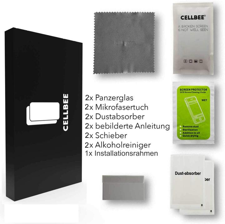Produktbild CellBee Panzerglas für iPhone 15 Displayschutzfolie The Curved, inkl. Applikator (1 Stk., Apple iPhone 15)