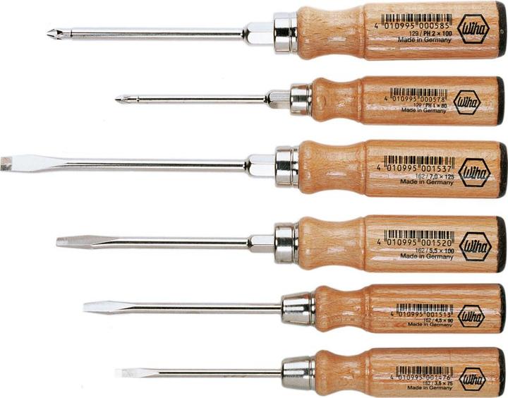 Produktbild Wiha Werkstatt Schraubendreher-Set (Pozidriv-Kreuzschlitz (PZ), Schlitzschrauben)
