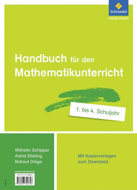 Produktbild Handbuch für den Mathematikunterricht 1.-4. Schuljahr (Deutsch, Wilhelm Schipper, 2018)