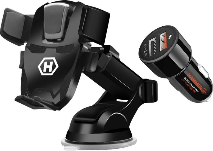 Actual product image Hammer Fitness Car holder + cigarette lighter charger