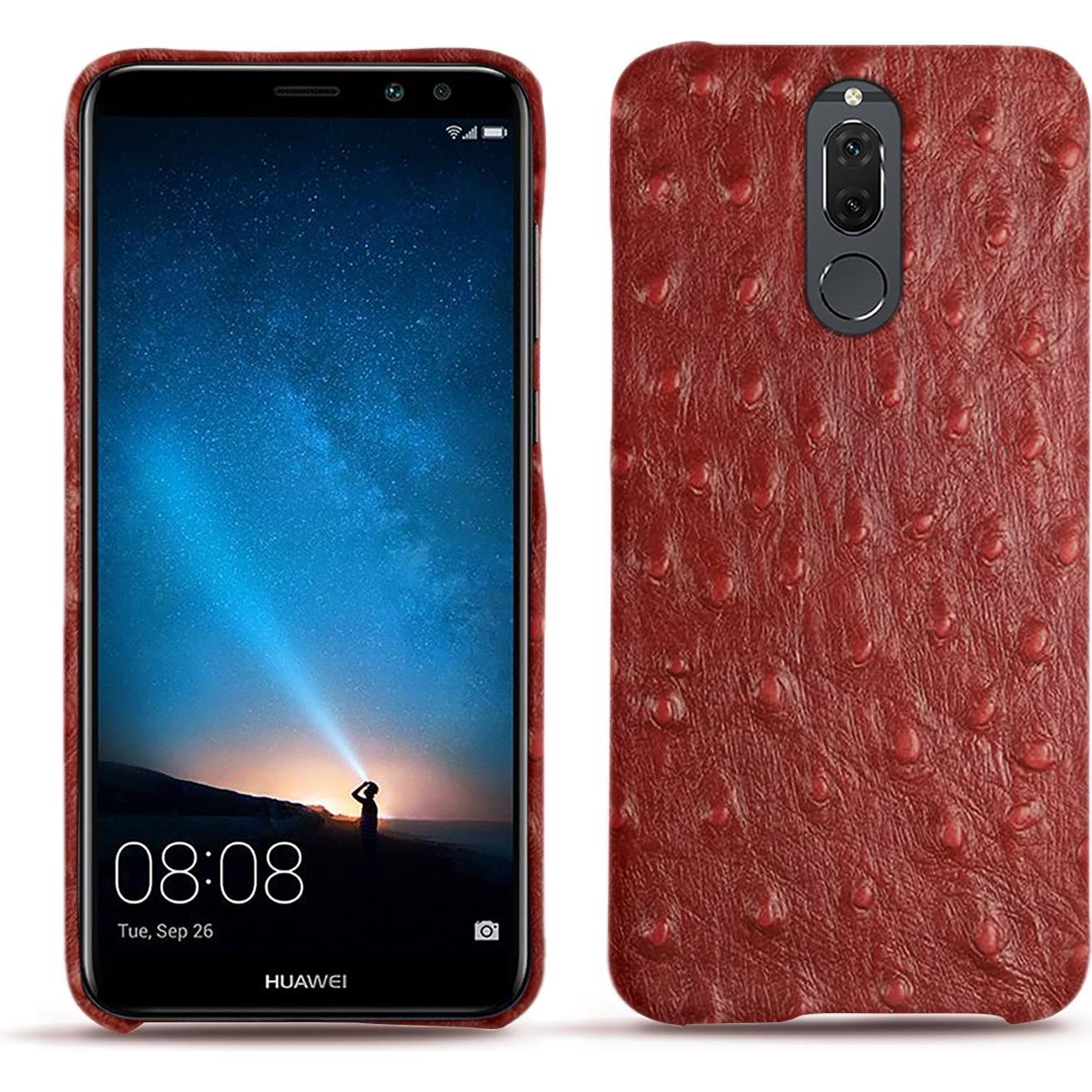 Noreve Lederschutzhülle (Huawei Mate 10 Lite), Smartphone Hülle, Rot