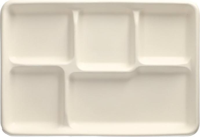 Papstar Plateaux de menu "pur" -split (25 x)