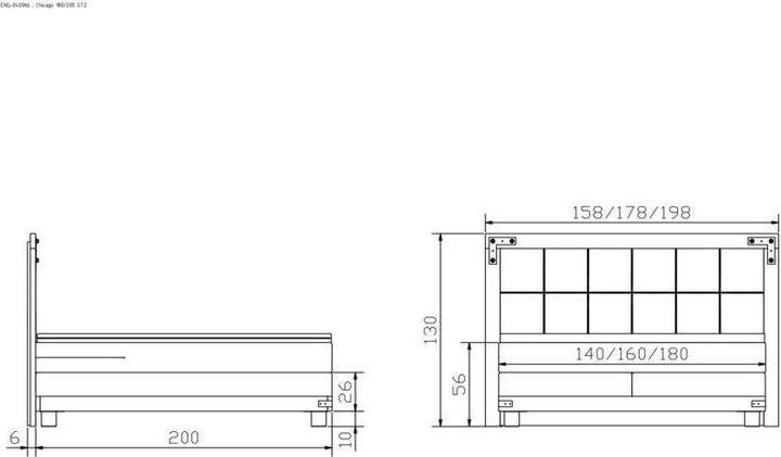 Produktbild Hasena Chicago (180 x 200 cm)