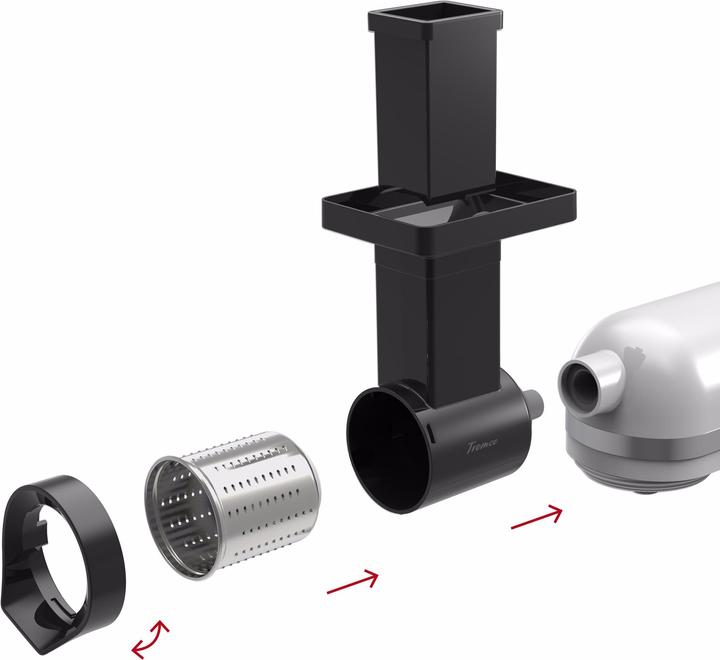 Produktbild Tromco Raffelvorsatz-Set Classic mit Trommel 1/2/3