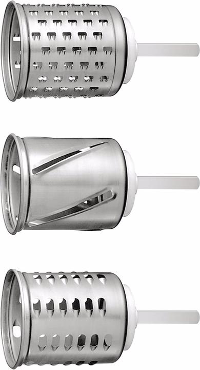 Tromco Set di accessori per grattugia Classic con tamburo 1/2/3 (KitchenAid/Elektrolux/AEG)